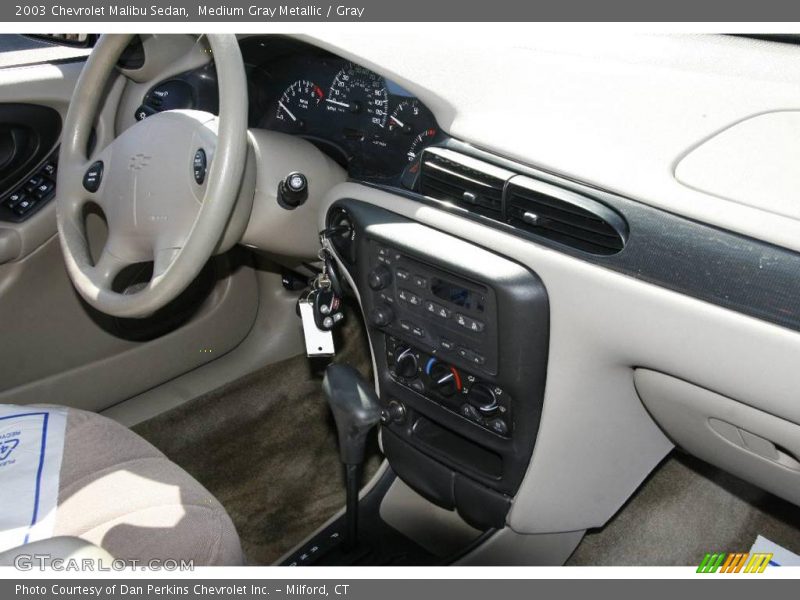 Medium Gray Metallic / Gray 2003 Chevrolet Malibu Sedan
