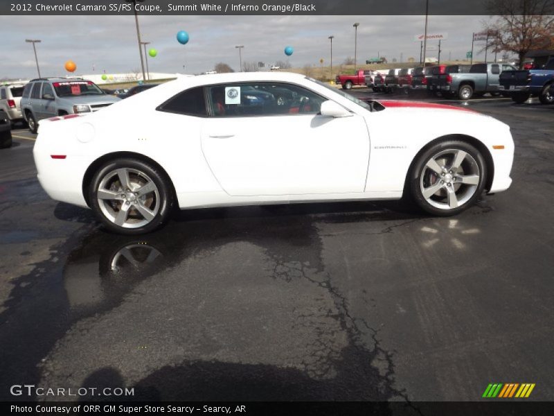 Summit White / Inferno Orange/Black 2012 Chevrolet Camaro SS/RS Coupe