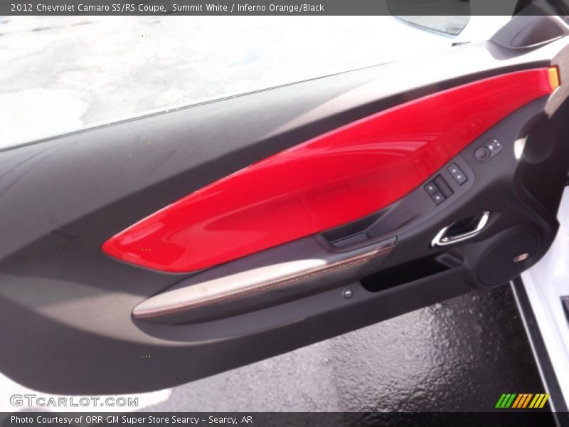 Summit White / Inferno Orange/Black 2012 Chevrolet Camaro SS/RS Coupe