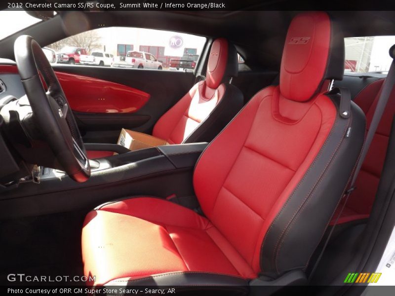Summit White / Inferno Orange/Black 2012 Chevrolet Camaro SS/RS Coupe