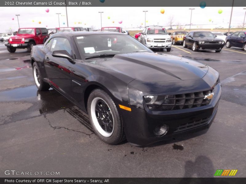 Black / Black 2012 Chevrolet Camaro LS Coupe