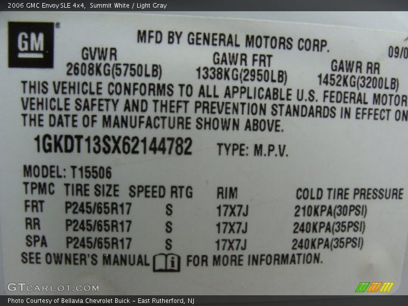Summit White / Light Gray 2006 GMC Envoy SLE 4x4