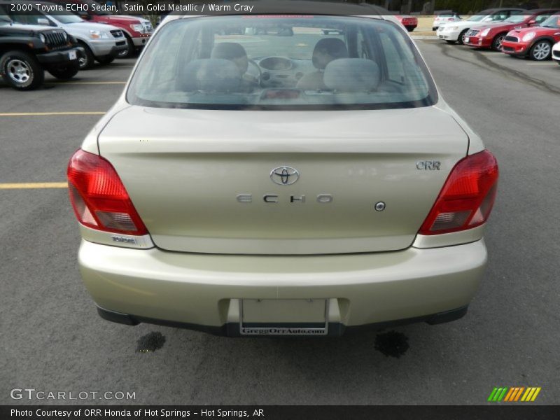 Satin Gold Metallic / Warm Gray 2000 Toyota ECHO Sedan