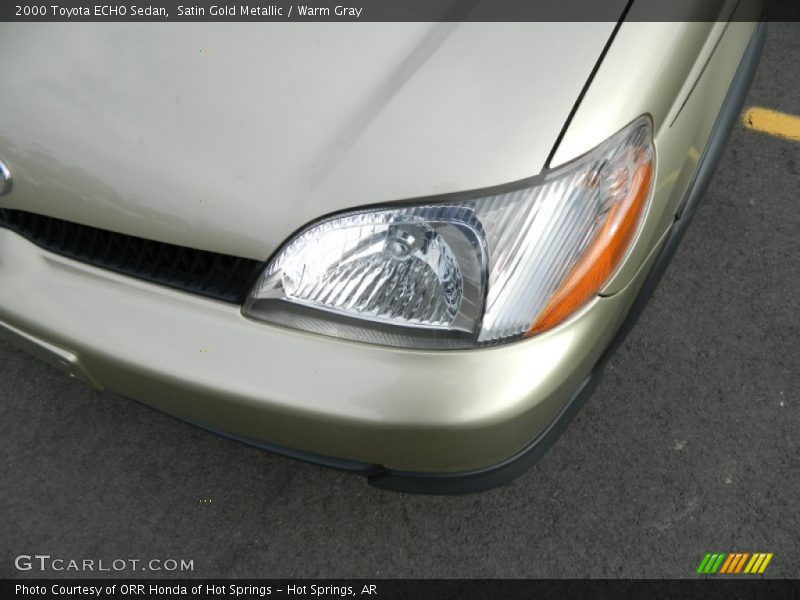 Satin Gold Metallic / Warm Gray 2000 Toyota ECHO Sedan