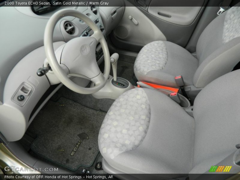 Satin Gold Metallic / Warm Gray 2000 Toyota ECHO Sedan