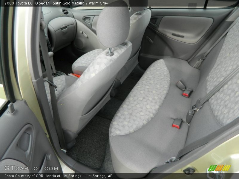 Satin Gold Metallic / Warm Gray 2000 Toyota ECHO Sedan