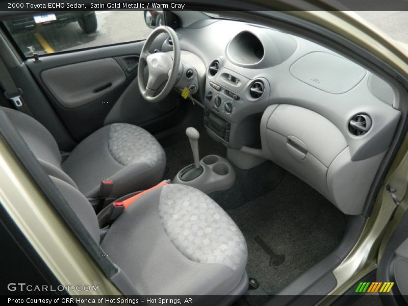 Satin Gold Metallic / Warm Gray 2000 Toyota ECHO Sedan