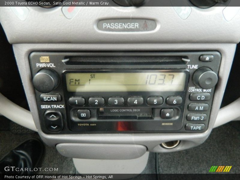 Satin Gold Metallic / Warm Gray 2000 Toyota ECHO Sedan