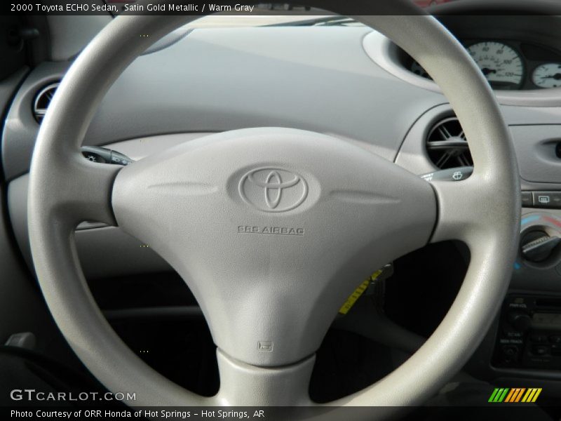 Satin Gold Metallic / Warm Gray 2000 Toyota ECHO Sedan