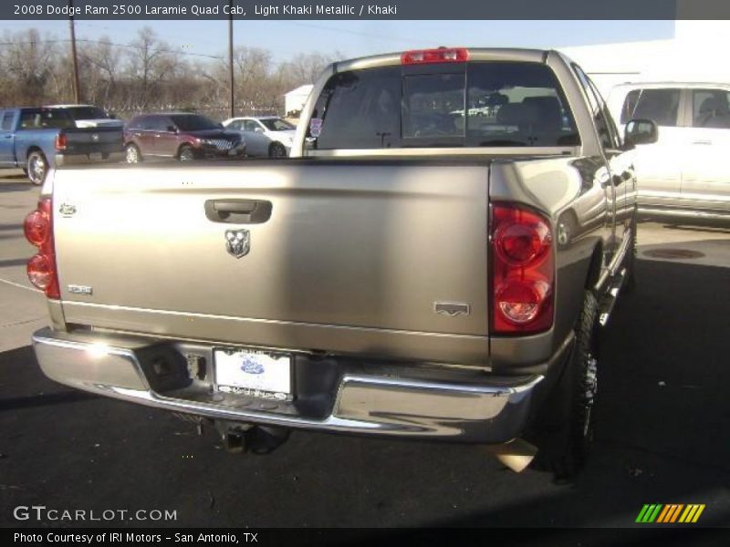 Light Khaki Metallic / Khaki 2008 Dodge Ram 2500 Laramie Quad Cab