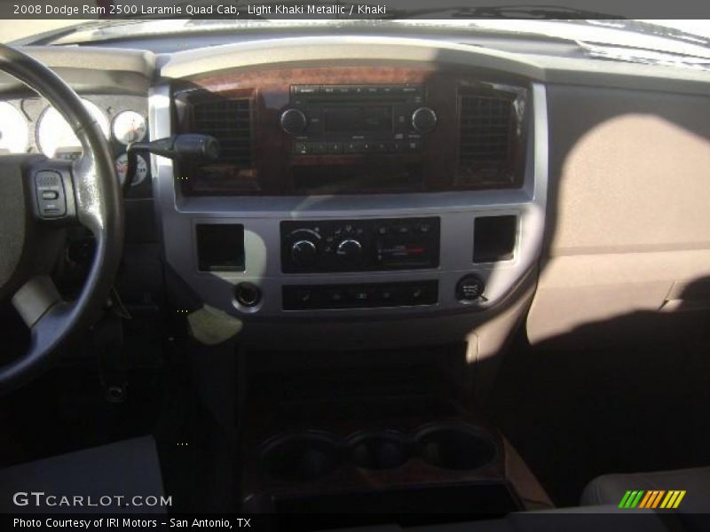 Light Khaki Metallic / Khaki 2008 Dodge Ram 2500 Laramie Quad Cab
