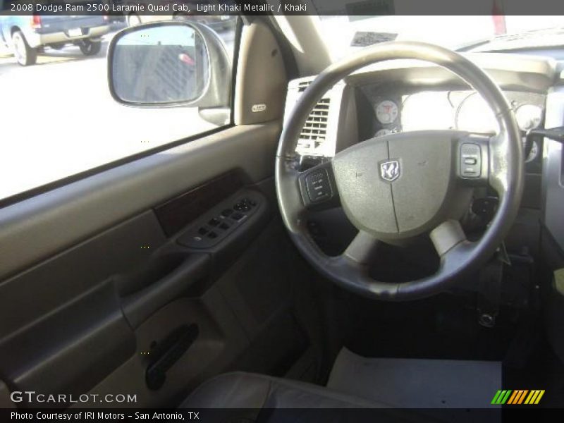 Light Khaki Metallic / Khaki 2008 Dodge Ram 2500 Laramie Quad Cab