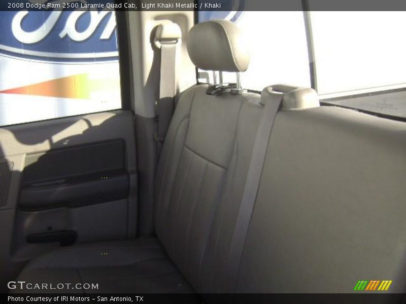 Light Khaki Metallic / Khaki 2008 Dodge Ram 2500 Laramie Quad Cab