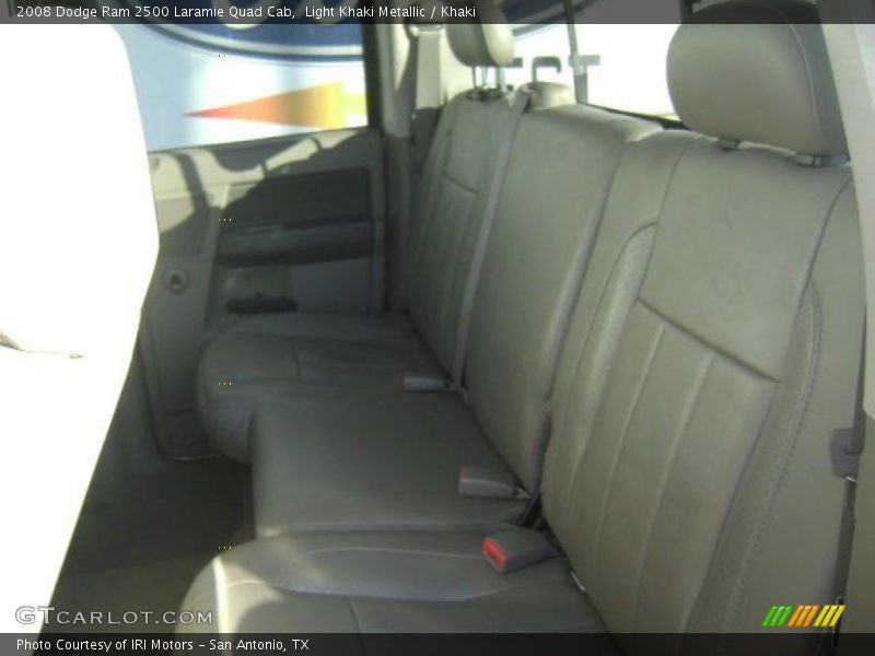 Light Khaki Metallic / Khaki 2008 Dodge Ram 2500 Laramie Quad Cab