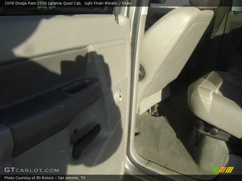 Light Khaki Metallic / Khaki 2008 Dodge Ram 2500 Laramie Quad Cab