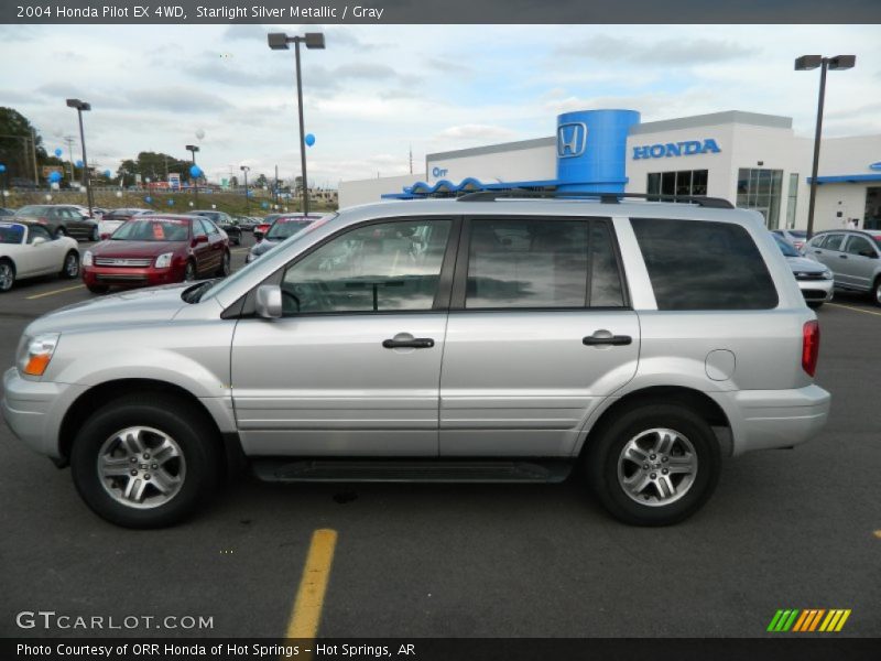 Starlight Silver Metallic / Gray 2004 Honda Pilot EX 4WD
