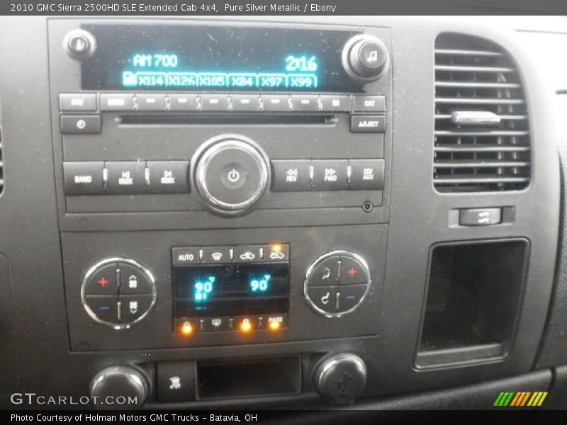 Pure Silver Metallic / Ebony 2010 GMC Sierra 2500HD SLE Extended Cab 4x4