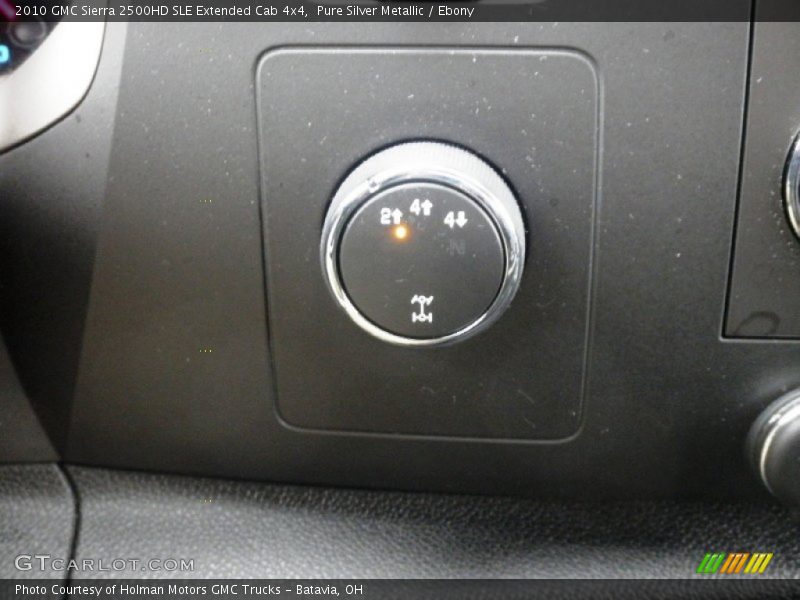 Pure Silver Metallic / Ebony 2010 GMC Sierra 2500HD SLE Extended Cab 4x4