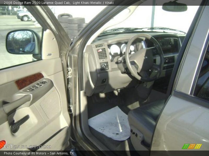 Light Khaki Metallic / Khaki 2008 Dodge Ram 2500 Laramie Quad Cab