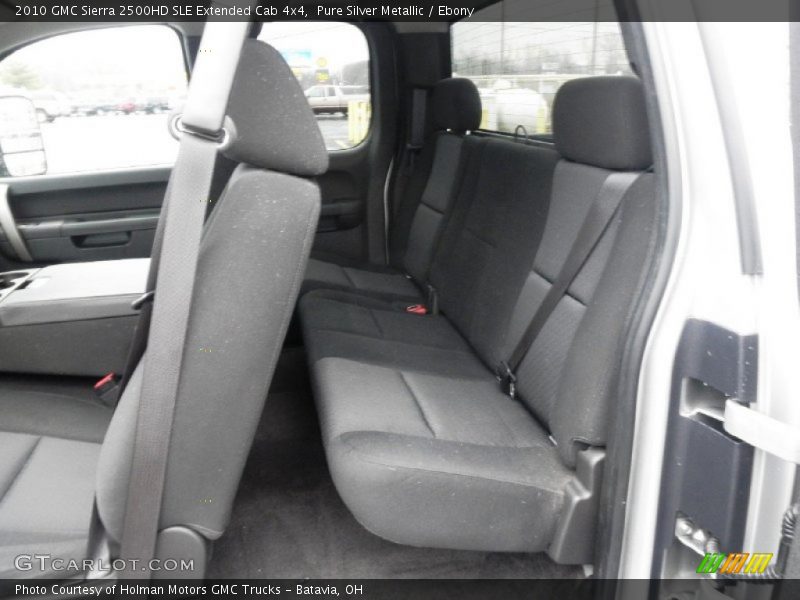 Pure Silver Metallic / Ebony 2010 GMC Sierra 2500HD SLE Extended Cab 4x4