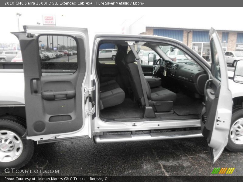 Pure Silver Metallic / Ebony 2010 GMC Sierra 2500HD SLE Extended Cab 4x4