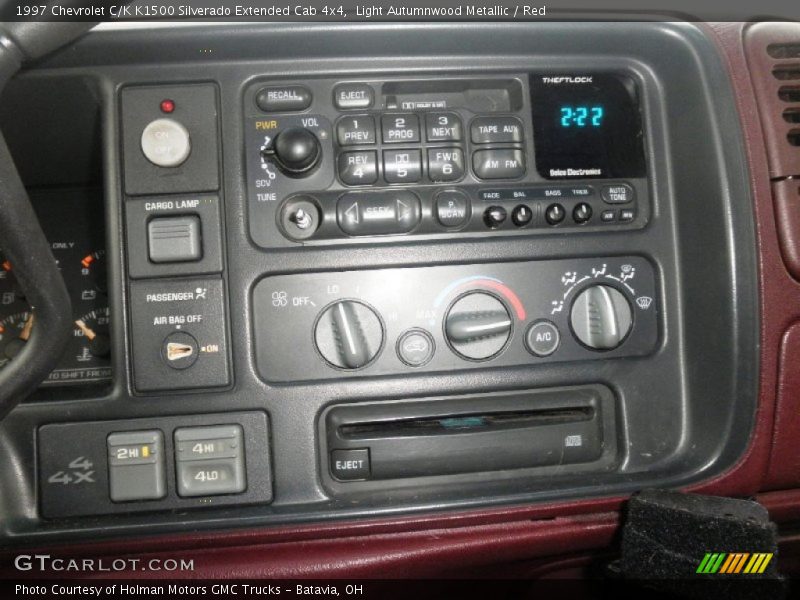 Light Autumnwood Metallic / Red 1997 Chevrolet C/K K1500 Silverado Extended Cab 4x4