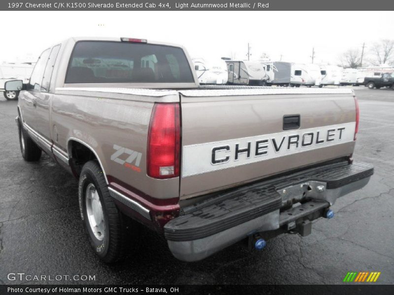 Light Autumnwood Metallic / Red 1997 Chevrolet C/K K1500 Silverado Extended Cab 4x4