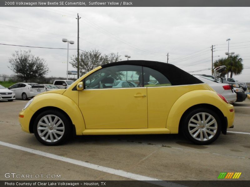Sunflower Yellow / Black 2008 Volkswagen New Beetle SE Convertible
