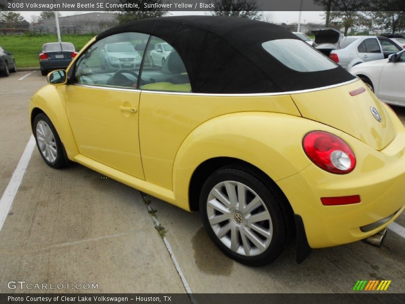 Sunflower Yellow / Black 2008 Volkswagen New Beetle SE Convertible