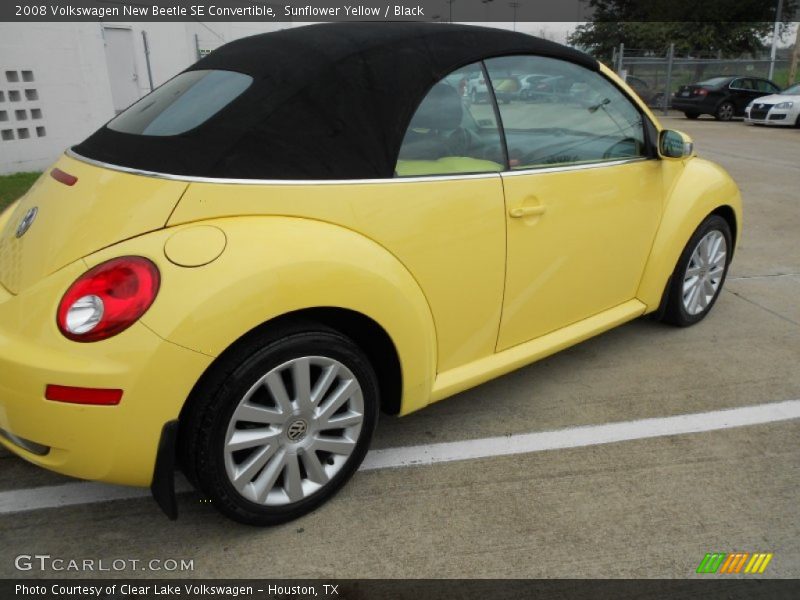 Sunflower Yellow / Black 2008 Volkswagen New Beetle SE Convertible