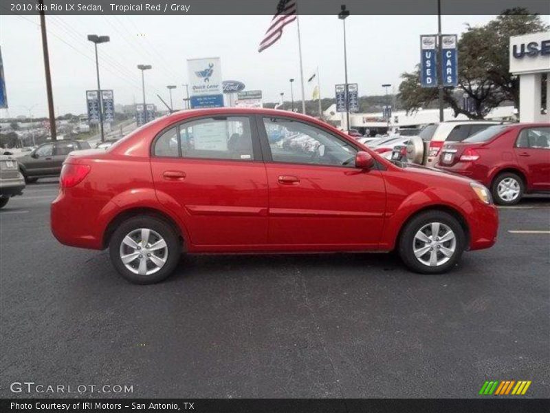 Tropical Red / Gray 2010 Kia Rio LX Sedan