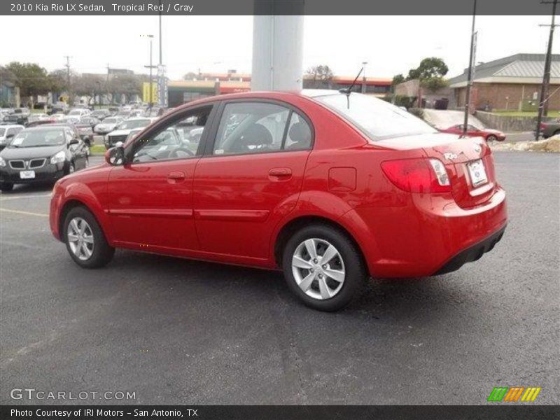 Tropical Red / Gray 2010 Kia Rio LX Sedan