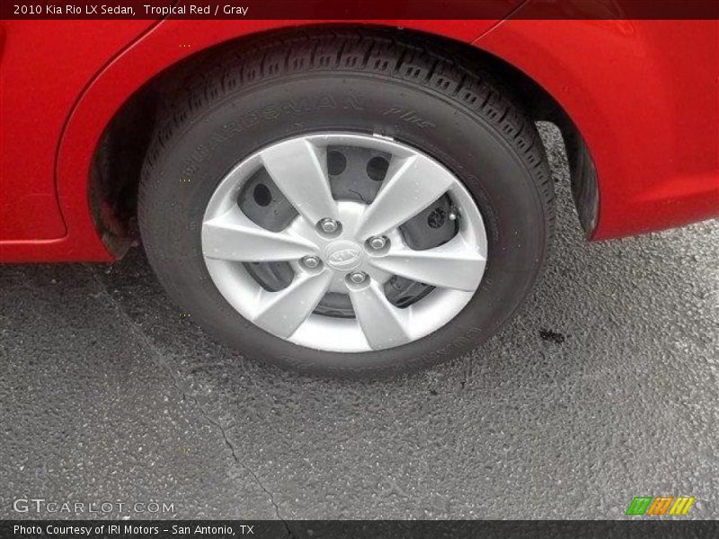 Tropical Red / Gray 2010 Kia Rio LX Sedan
