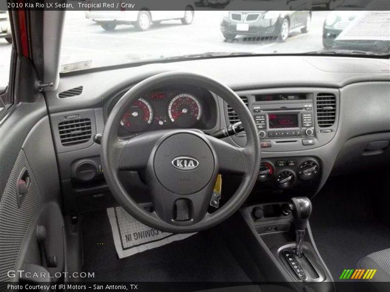 Tropical Red / Gray 2010 Kia Rio LX Sedan