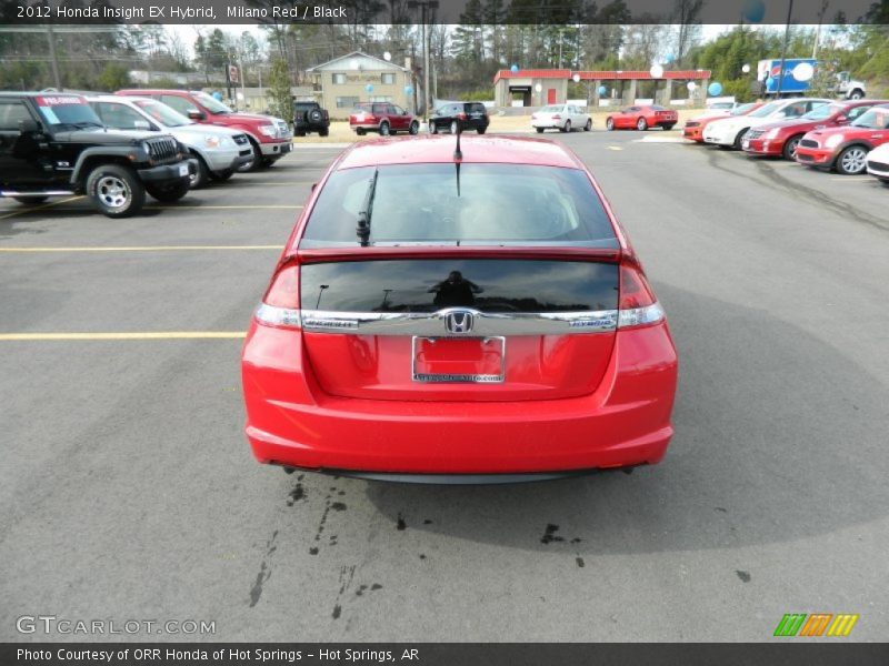 Milano Red / Black 2012 Honda Insight EX Hybrid