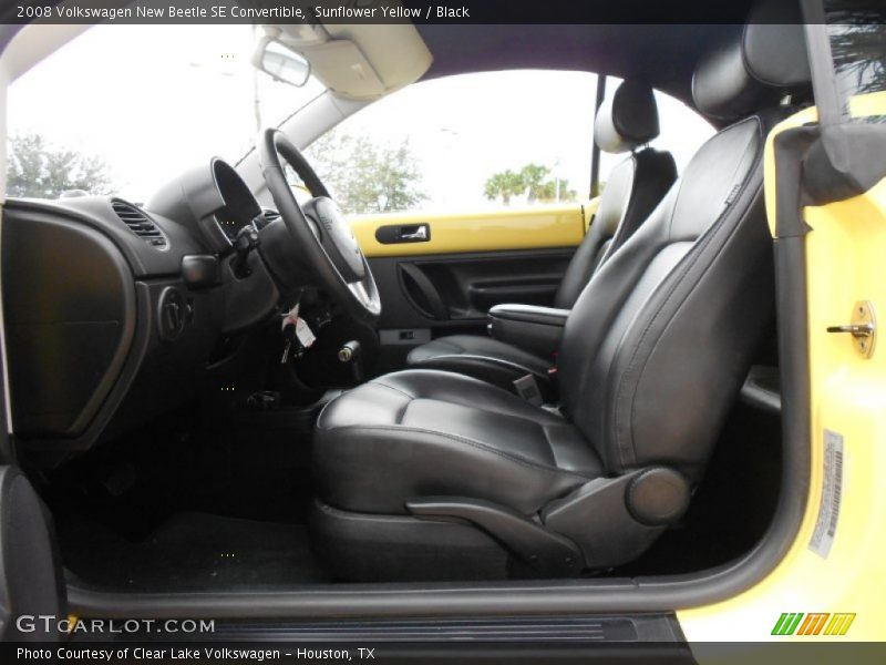 Sunflower Yellow / Black 2008 Volkswagen New Beetle SE Convertible