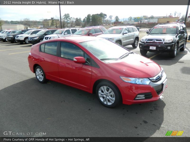 Milano Red / Black 2012 Honda Insight EX Hybrid