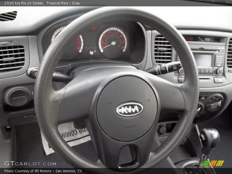 Tropical Red / Gray 2010 Kia Rio LX Sedan