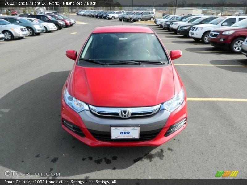 Milano Red / Black 2012 Honda Insight EX Hybrid