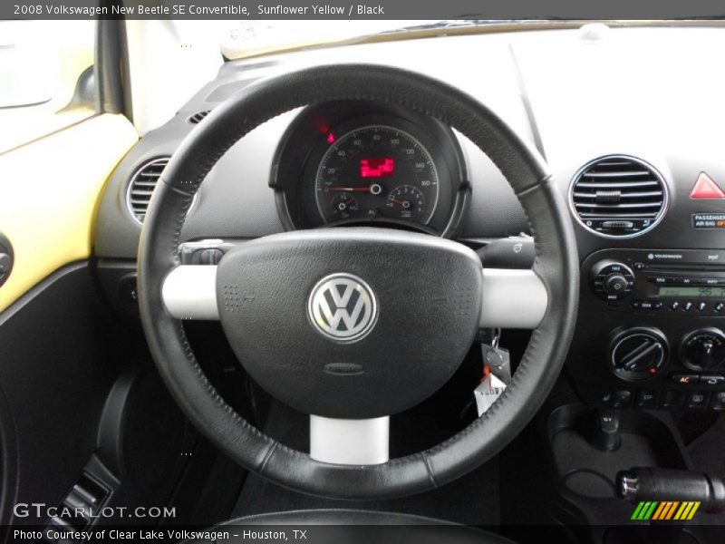 Sunflower Yellow / Black 2008 Volkswagen New Beetle SE Convertible