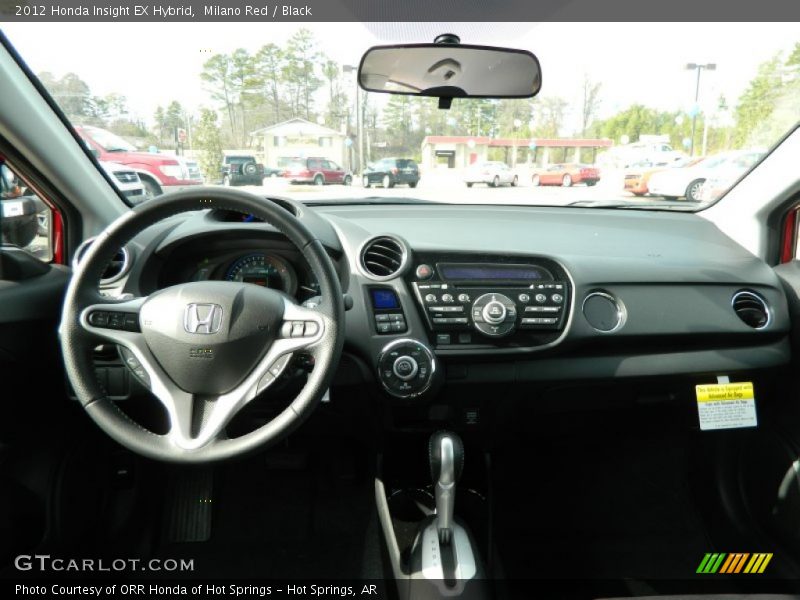Milano Red / Black 2012 Honda Insight EX Hybrid