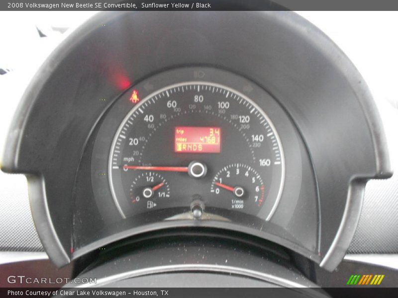 Sunflower Yellow / Black 2008 Volkswagen New Beetle SE Convertible
