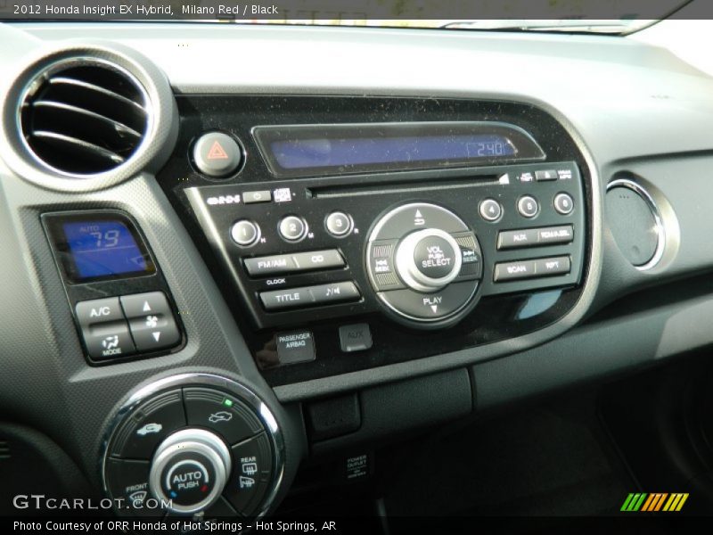 Controls of 2012 Insight EX Hybrid