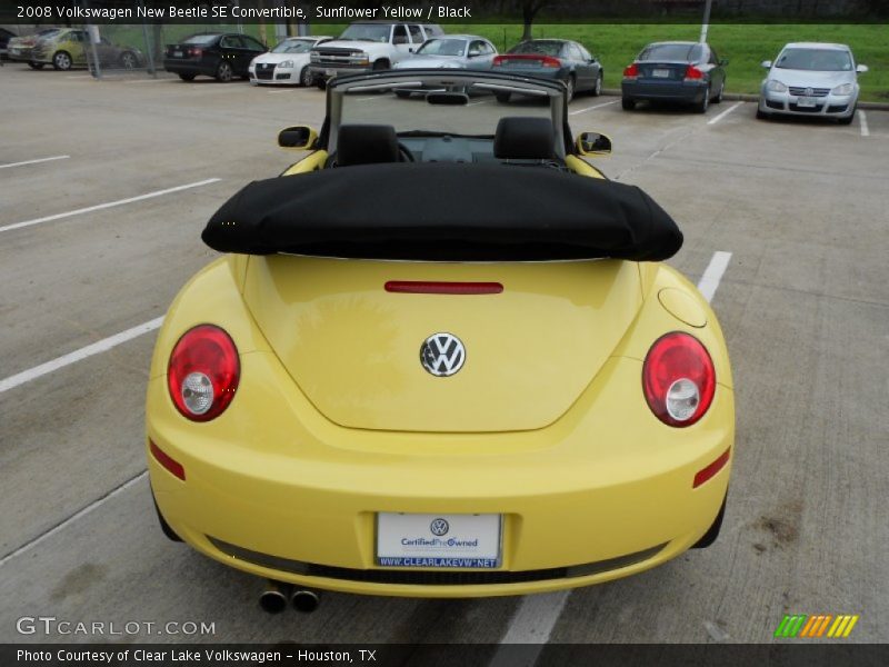 Sunflower Yellow / Black 2008 Volkswagen New Beetle SE Convertible