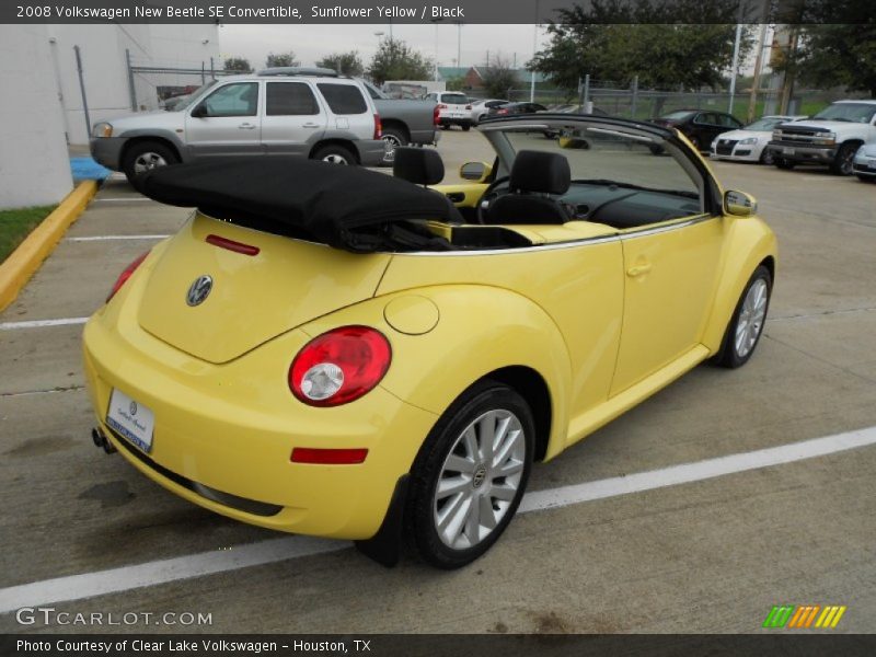 Sunflower Yellow / Black 2008 Volkswagen New Beetle SE Convertible