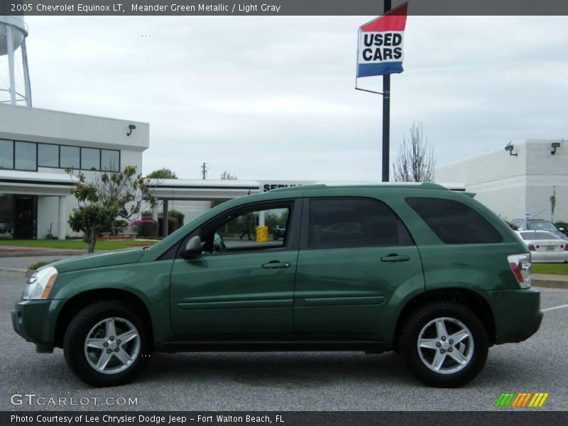 Meander Green Metallic / Light Gray 2005 Chevrolet Equinox LT