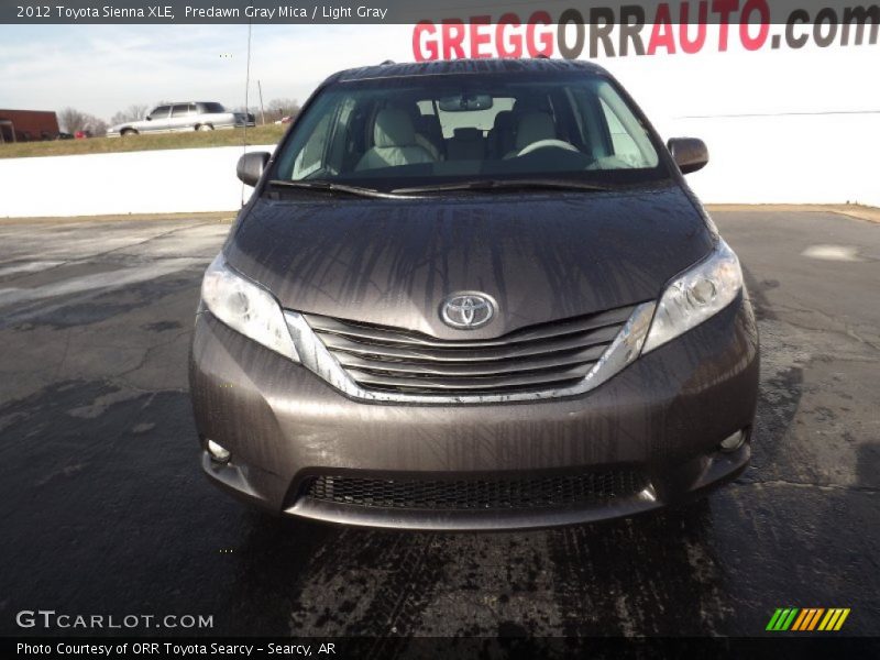 Predawn Gray Mica / Light Gray 2012 Toyota Sienna XLE