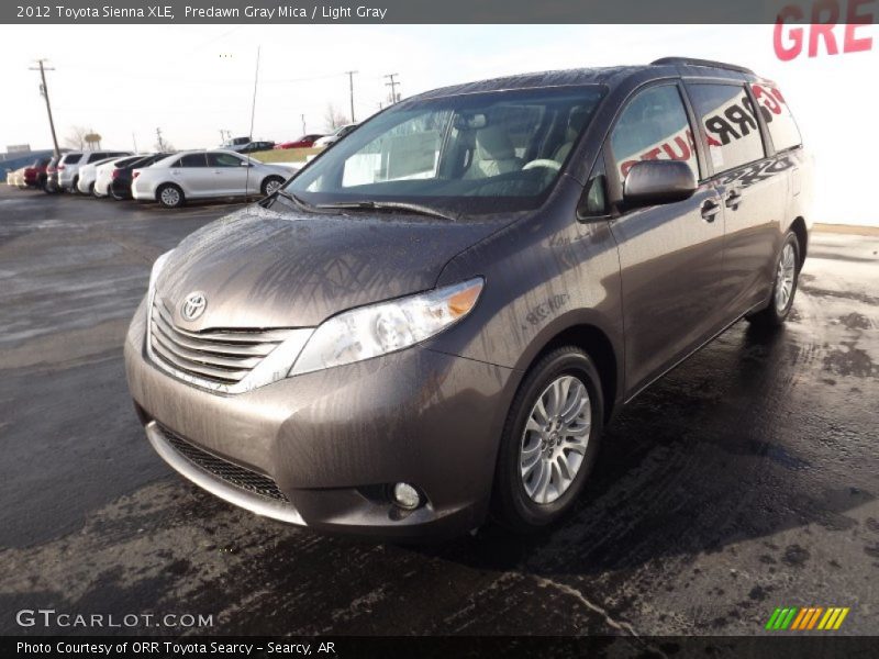 Predawn Gray Mica / Light Gray 2012 Toyota Sienna XLE
