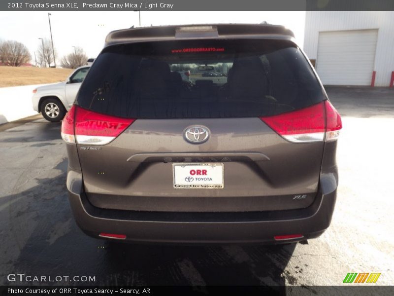 Predawn Gray Mica / Light Gray 2012 Toyota Sienna XLE
