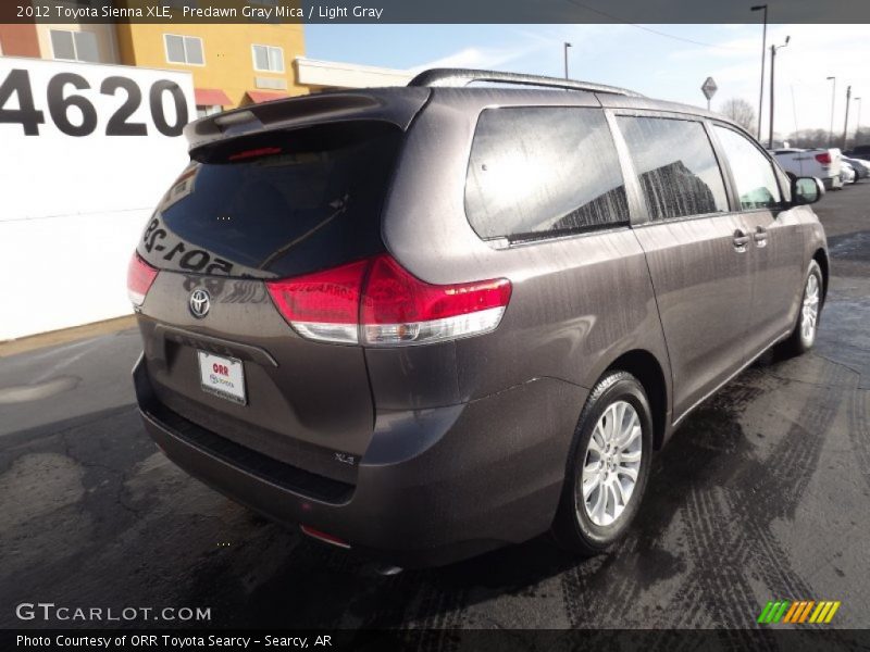 Predawn Gray Mica / Light Gray 2012 Toyota Sienna XLE